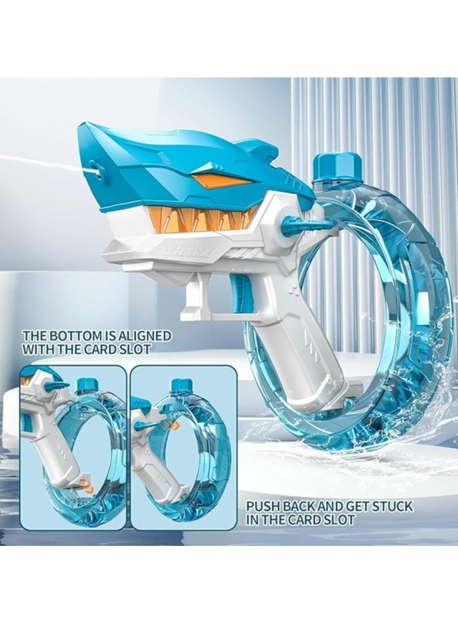 TAPIT Electric Water Gun Shark Shape Water Guns for Adults Kids Strong Power Large Capacity Water Gun Up to 24-32FT Long Range Summer Water Gun Toys Pool Beach Outdoor Party Toys - Image 3